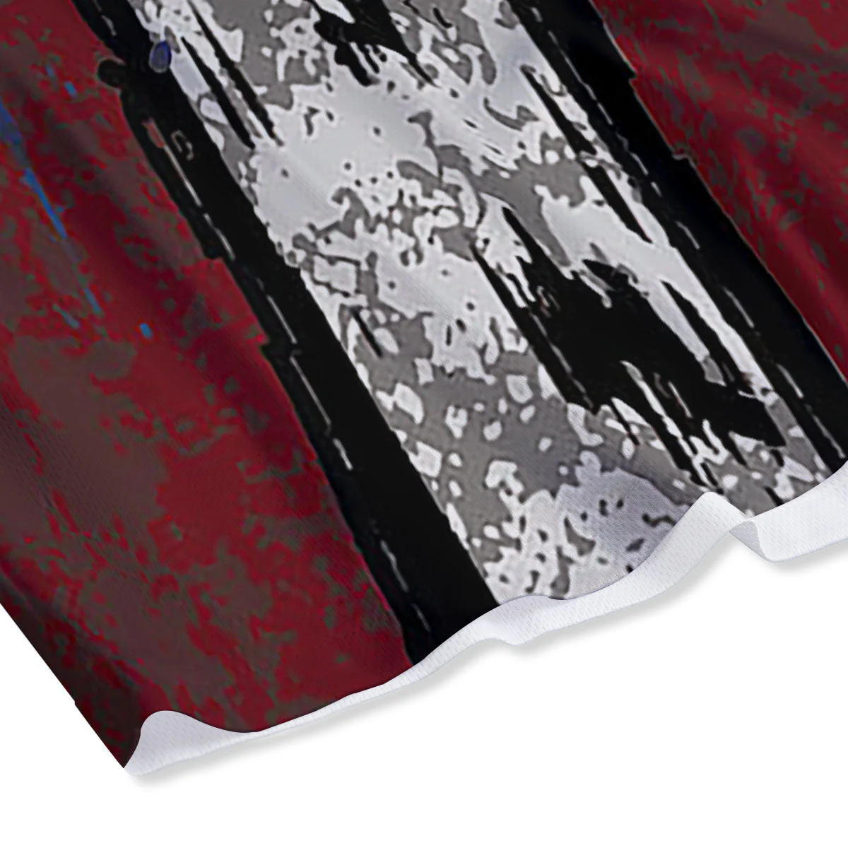 Rough American Flag Print Mesh Shorts - Image 4