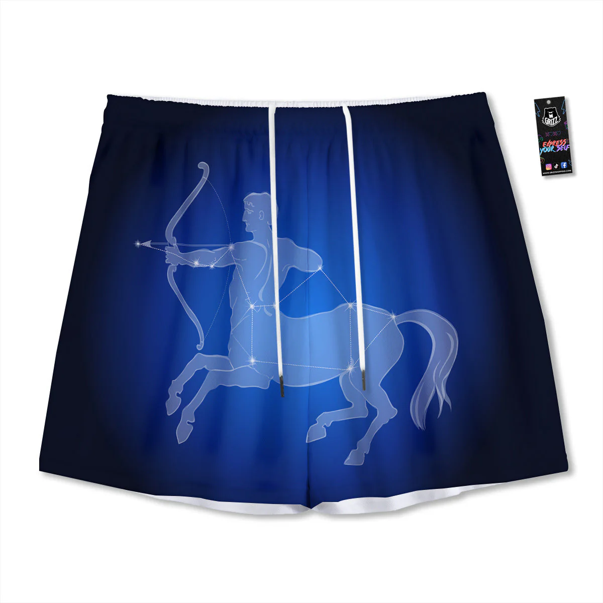 Sagittarius Constellation Print Mesh Shorts