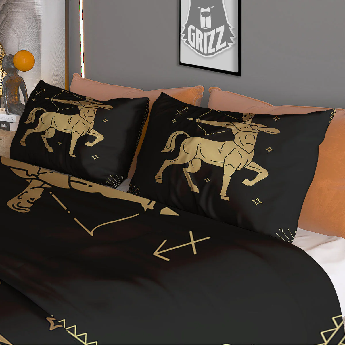 Sagittarius Sign Astrological Print Duvet Cover Bedding Set - Image 3