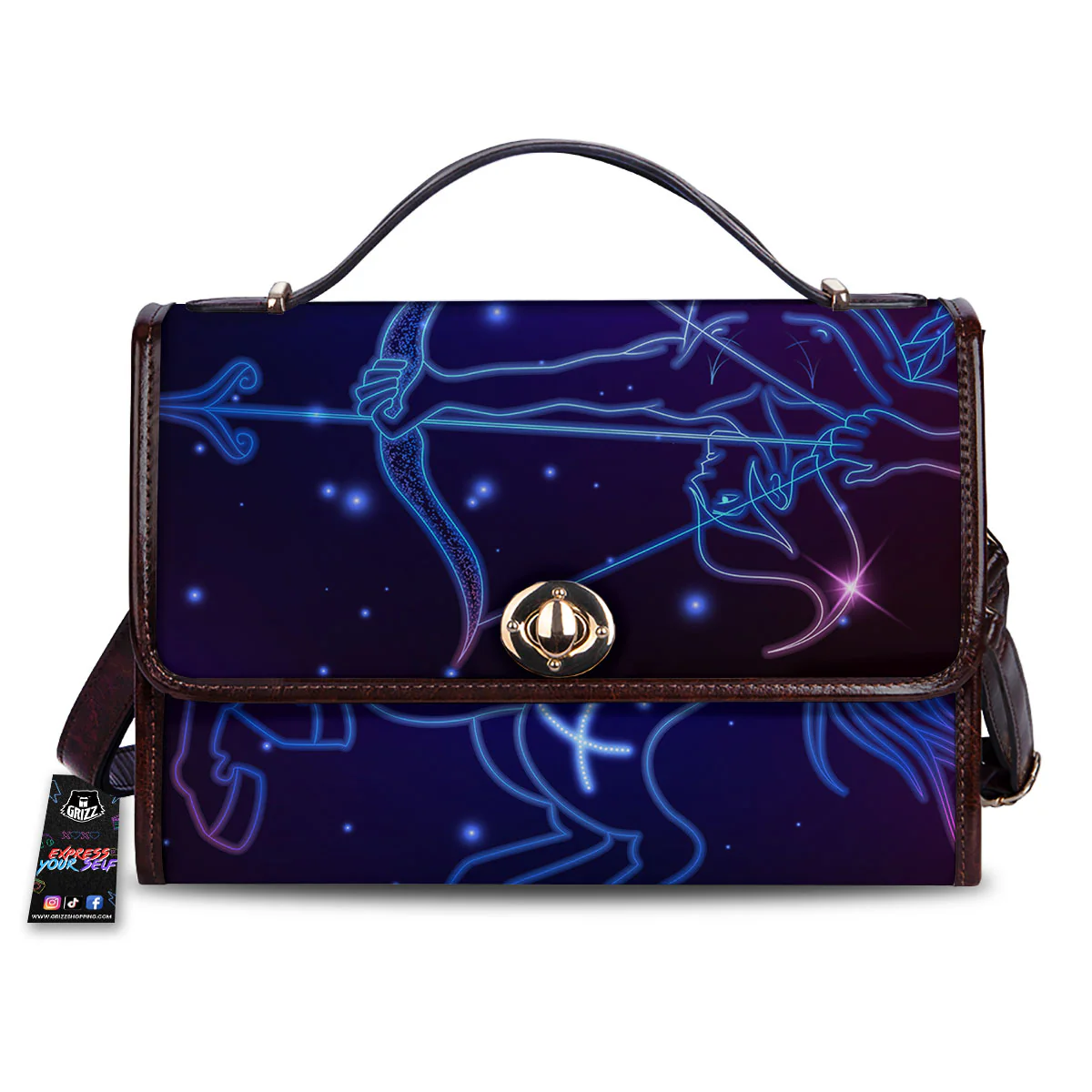 Sagittarius Sign Horoscope Print Women's Satchel Bag