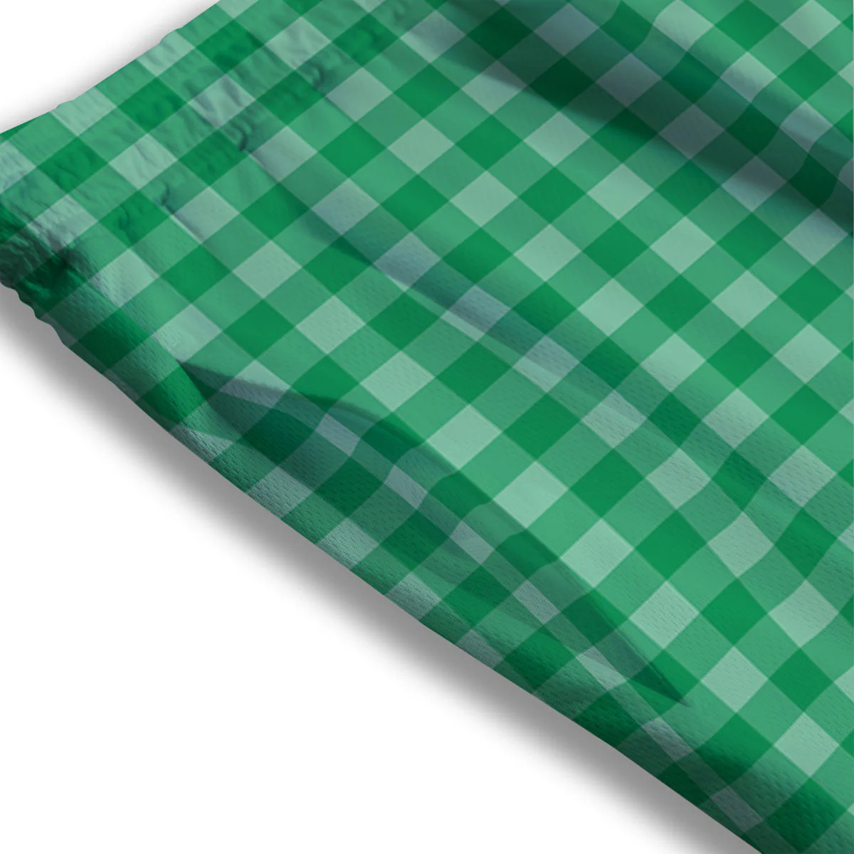 Saint Patrick's Day Green Tartan Print Mesh Shorts - Image 3