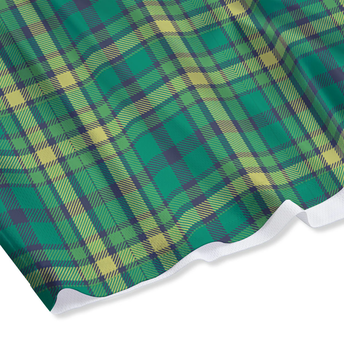 Saint Patrick's Day Irish Check Print Mesh Shorts - Image 4