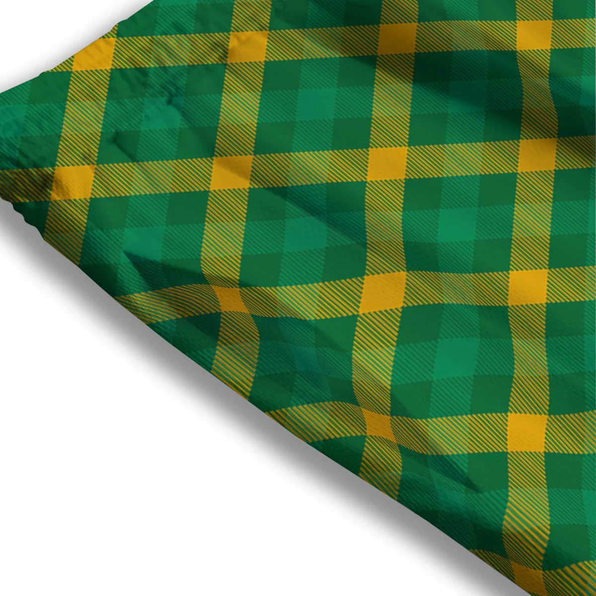 Saint Patrick's Day Irish Plaid Print Mesh Shorts - Image 3