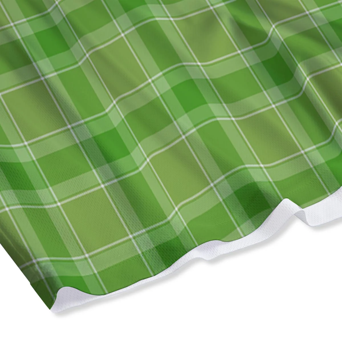 Saint Patrick's Day Shamrock Plaid Print Pattern Mesh Shorts - Image 4