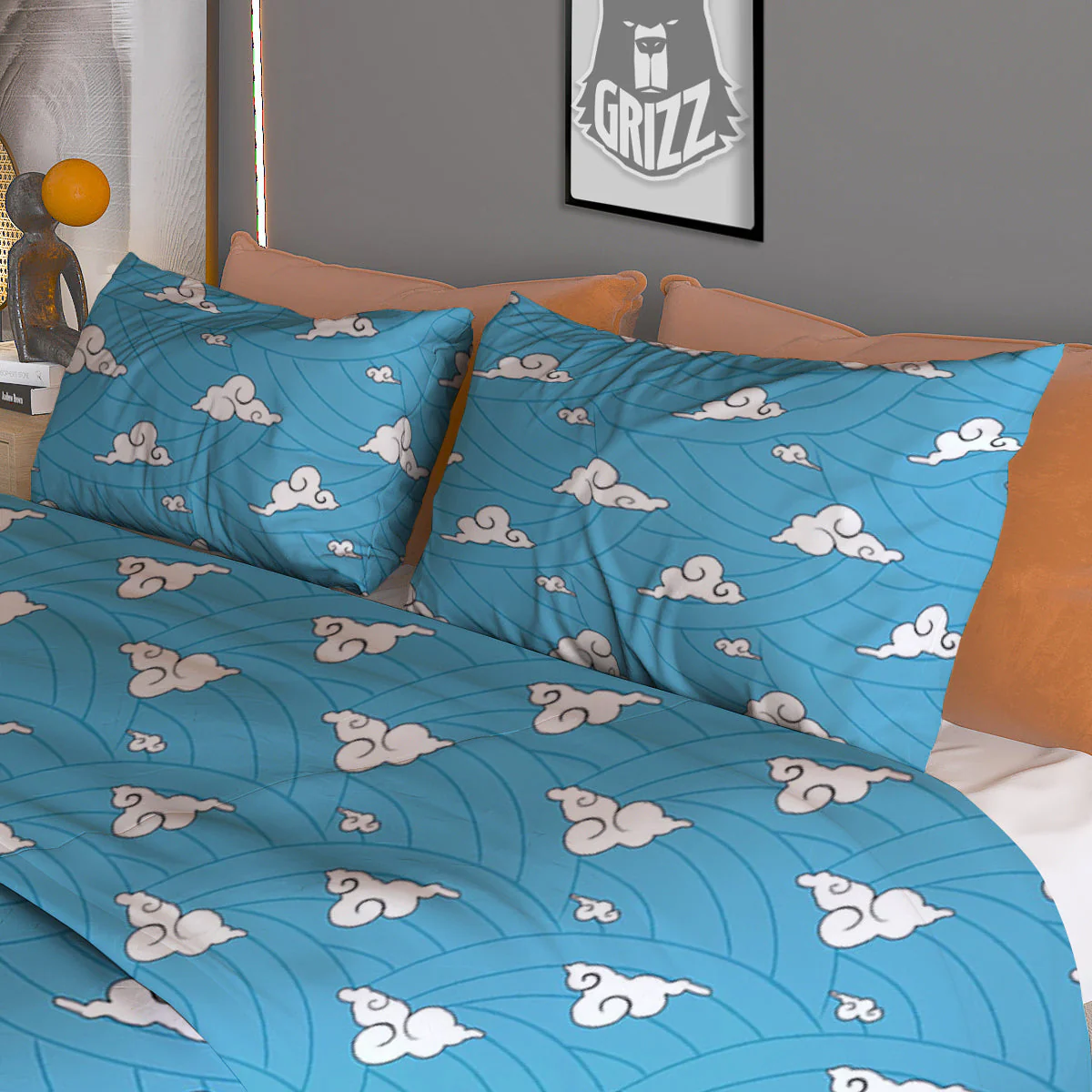 Sakonji Print Pattern Duvet Cover Bedding Set - Image 3