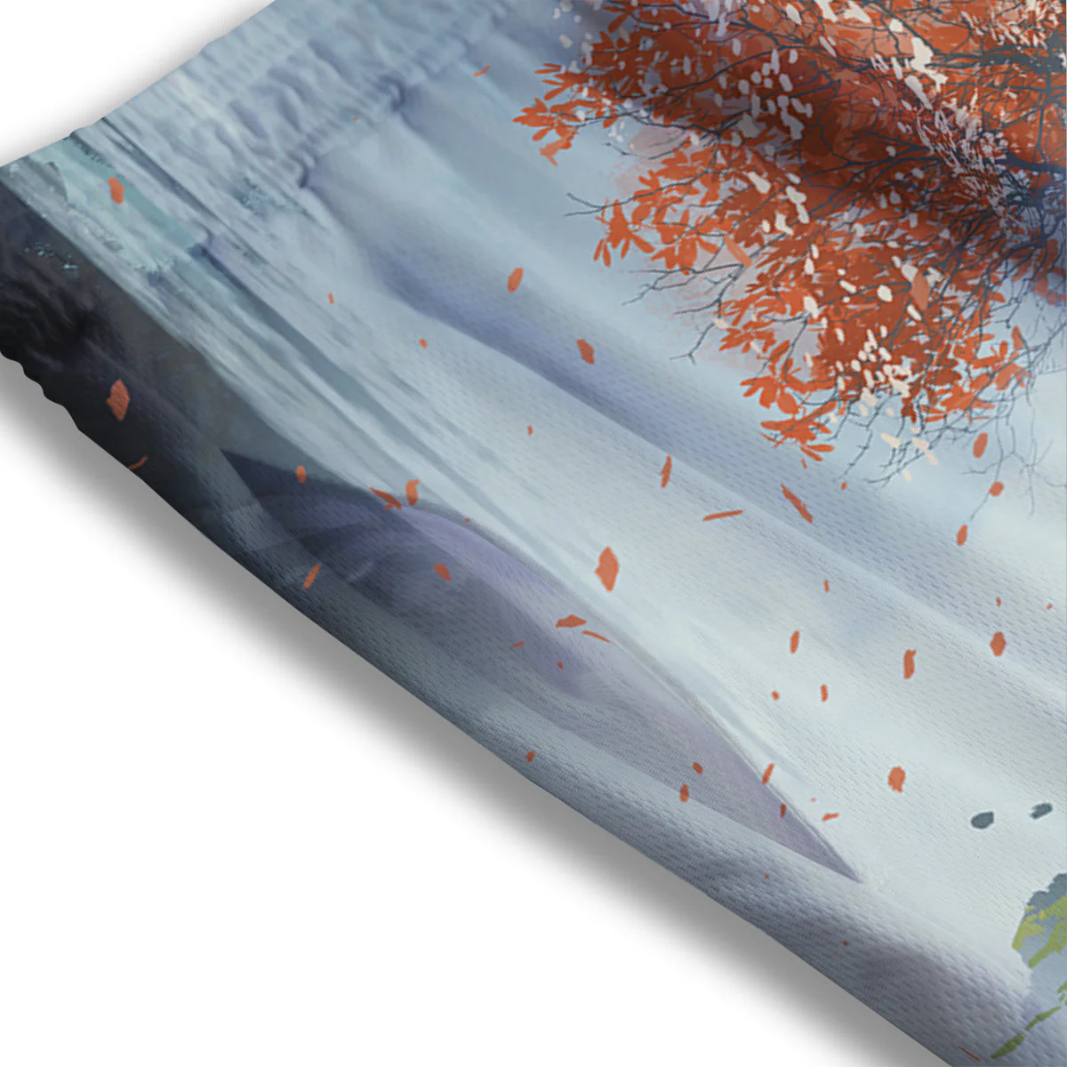 Samurai Fantasy Print Mesh Shorts - Image 3