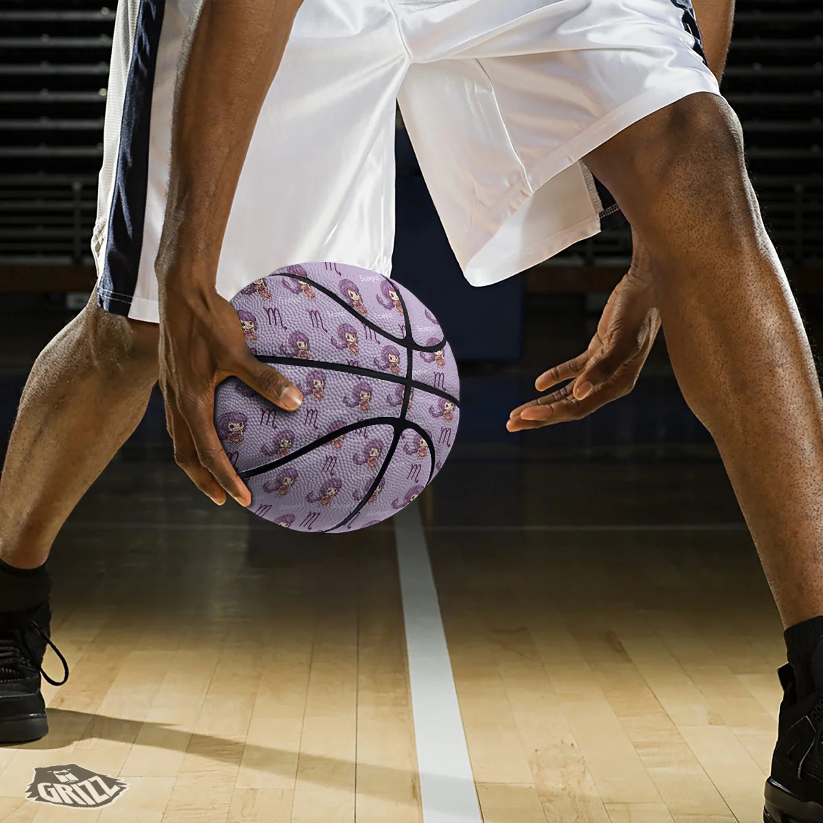 Scorpio Cute Cartoon Print Pattern Basketball - Image 3