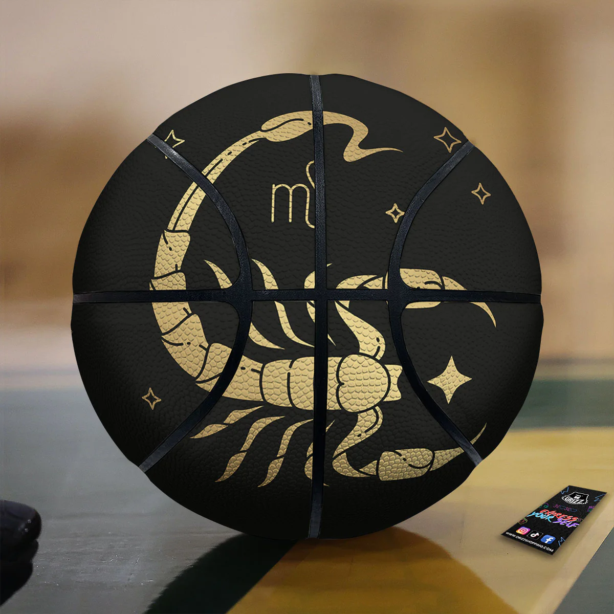 Scorpio Sign Astrological Print Basketball