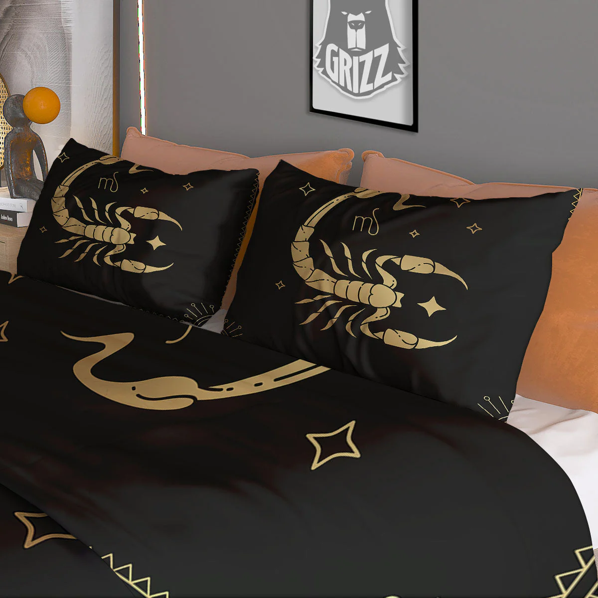Scorpio Sign Astrological Print Duvet Cover Bedding Set - Image 3