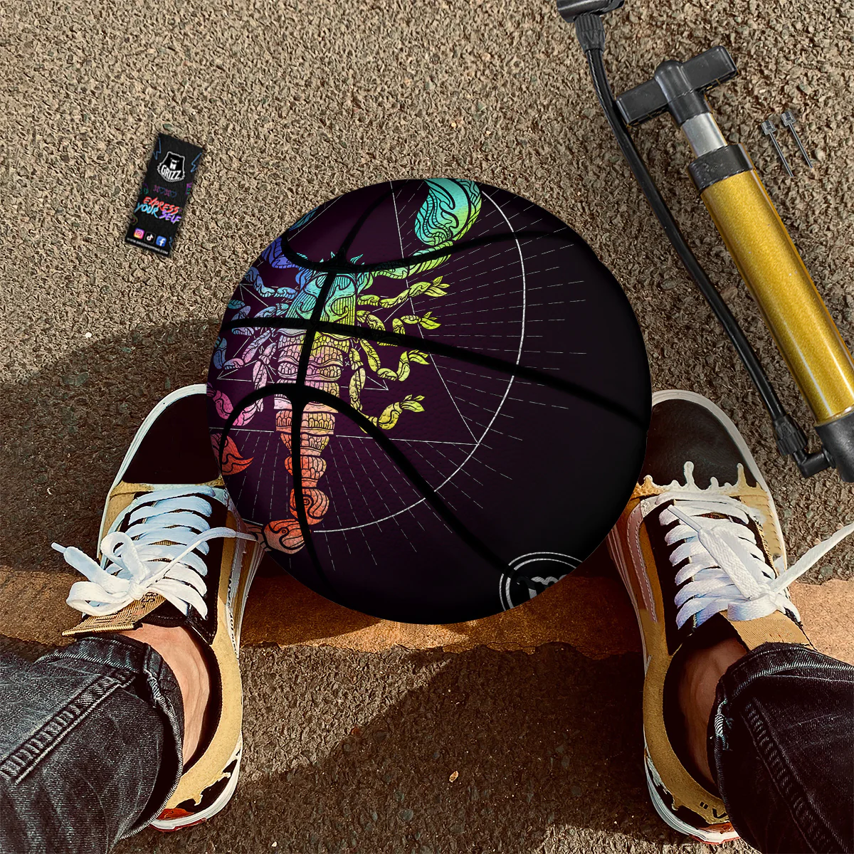 Scorpio Sign Colorful Print Basketball - Image 3
