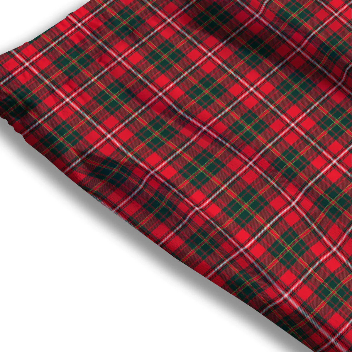 Scottish Tartan Green And Red Print Mesh Shorts - Image 3
