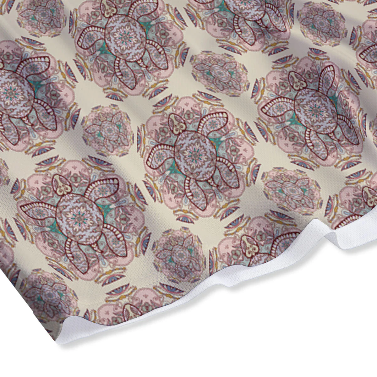 Sea Turtles Ethnic Print Mesh Shorts - Image 4