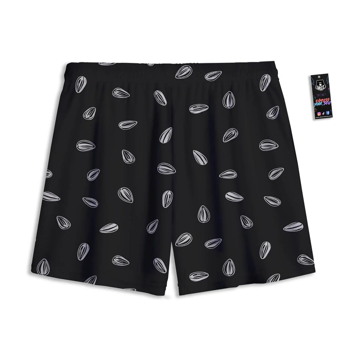Seeds Sunflower Print Pattern Mesh Shorts - Image 2