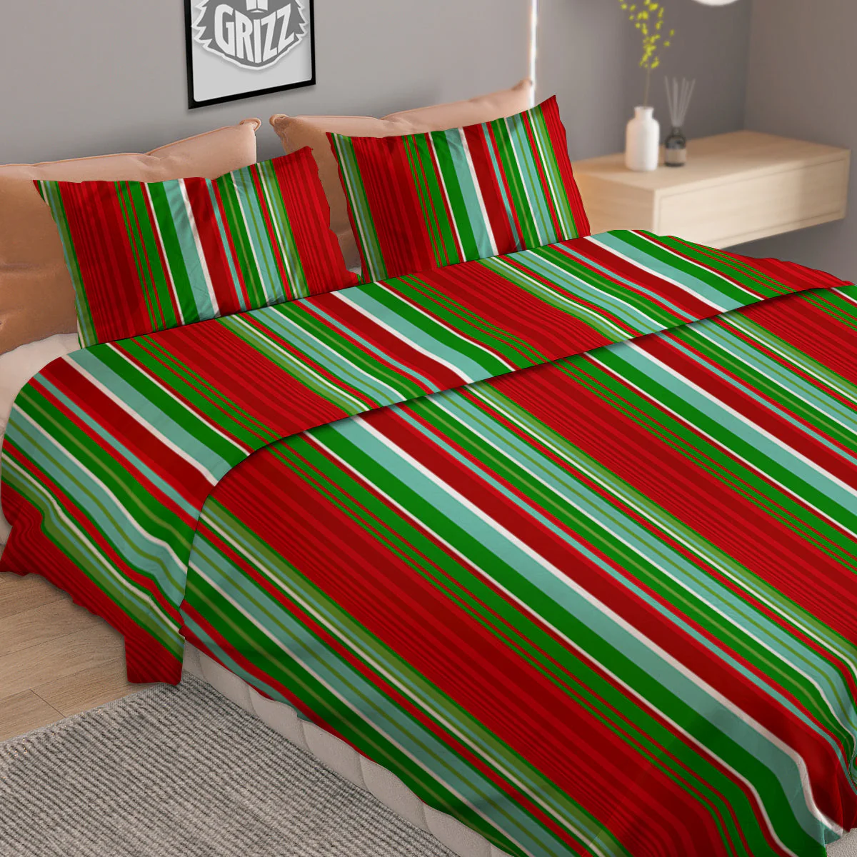 Serape Mexican Vintage Print Pattern Duvet Cover Bedding Set - Image 2