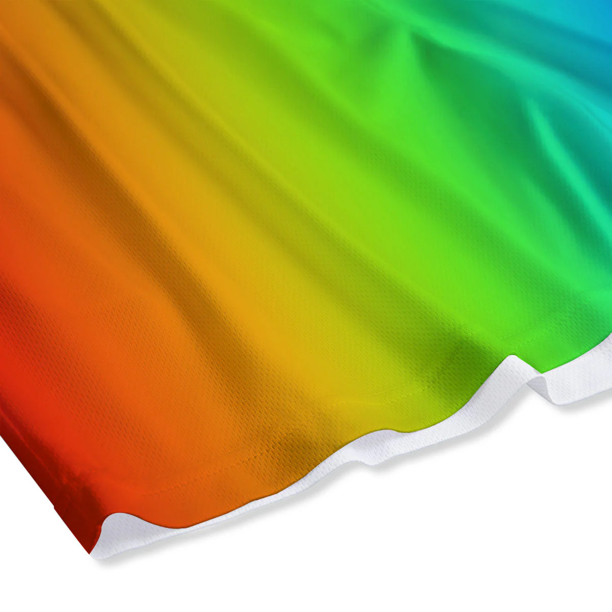 Shades Rainbow Print Pattern Mesh Shorts - Image 4