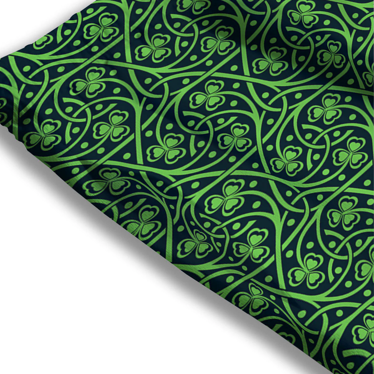 Shamrock Irish Print Pattern Mesh Shorts - Image 3