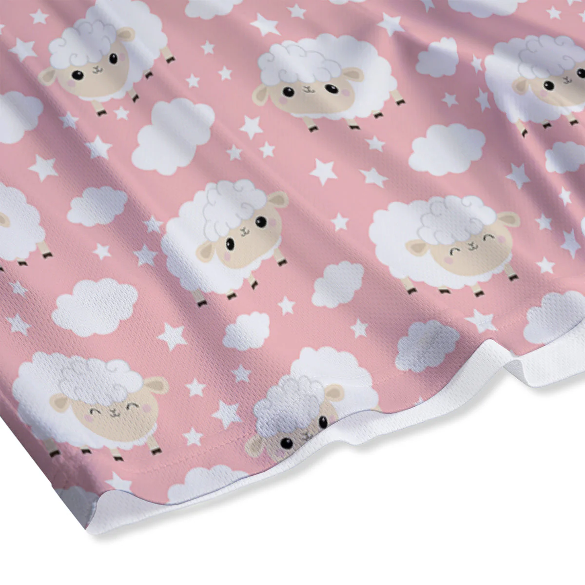 Sheep Cute Print Pattern Mesh Shorts - Image 4
