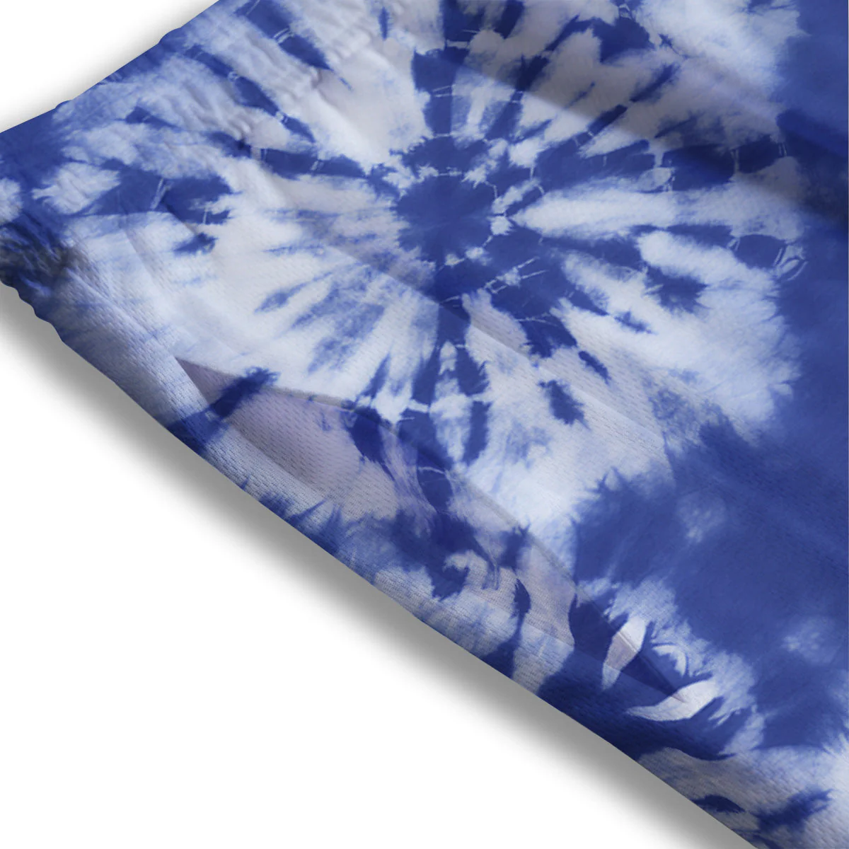 Shibori Blue Print Mesh Shorts - Image 3