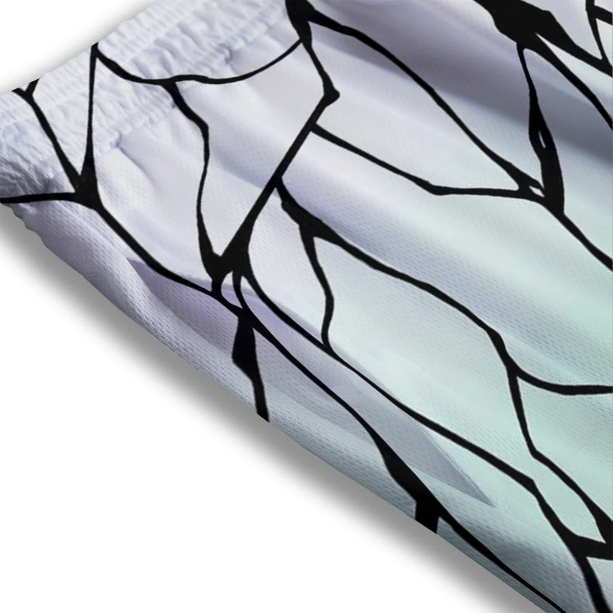 Shinobu Print Pattern Mesh Shorts - Image 3