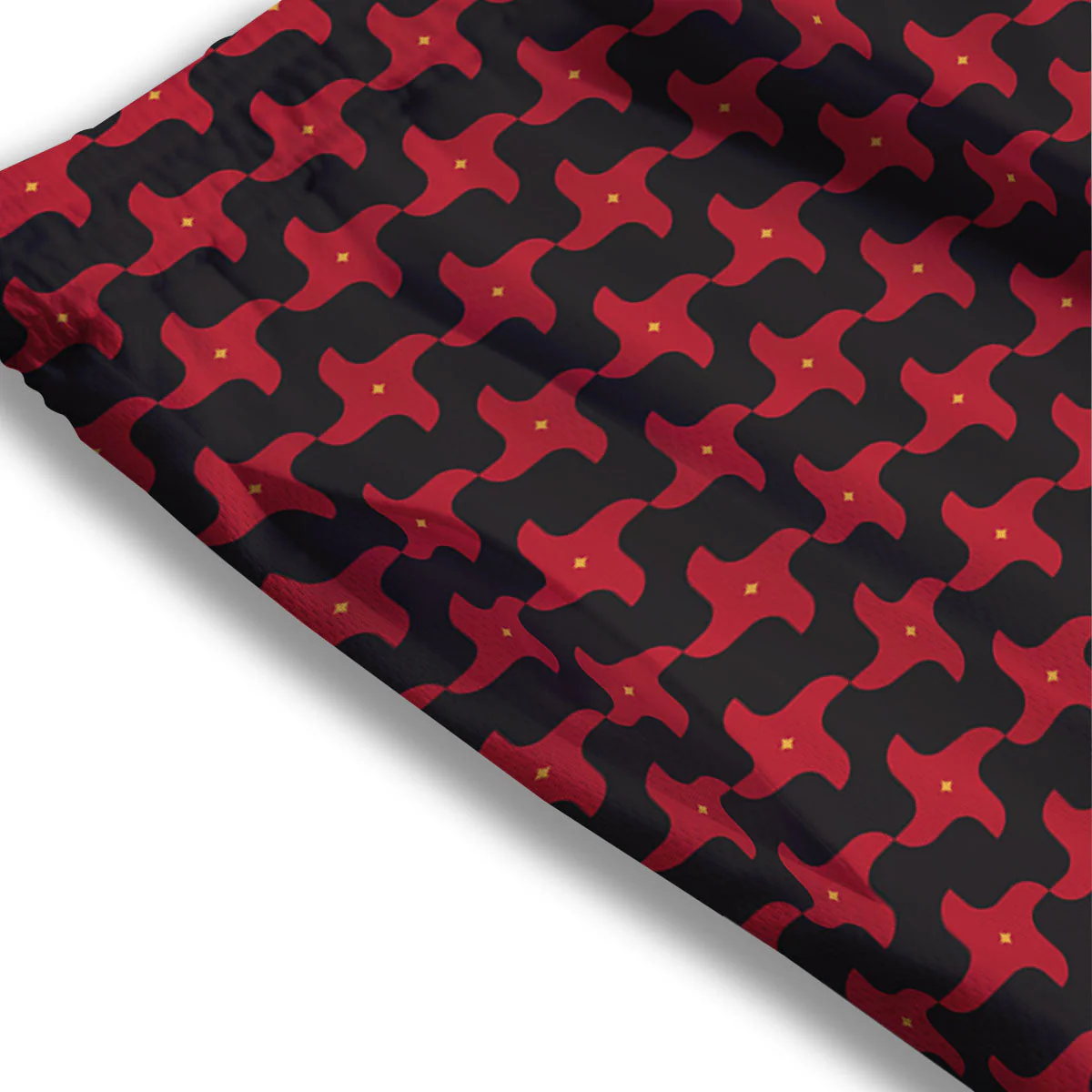 Shuriken Ninja Print Pattern Mesh Shorts - Image 3