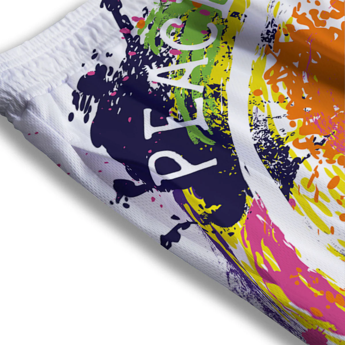 Sign Peace Rasta Print Mesh Shorts - Image 3