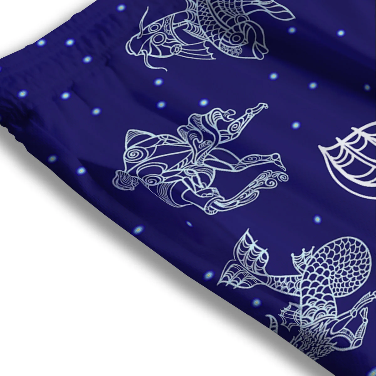 Signs Astrological And Capricorn Print Mesh Shorts - Image 3