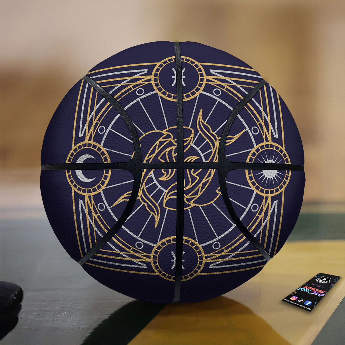 Signs Astrological And Pisces Print Basketball