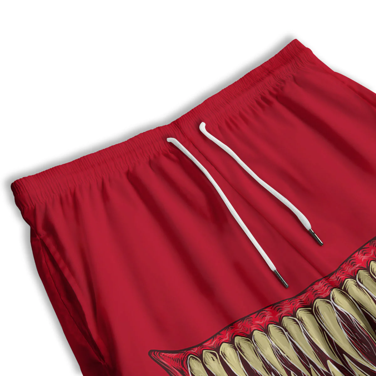 Sinister Smile Print Men's Athletic Shorts - Image 3