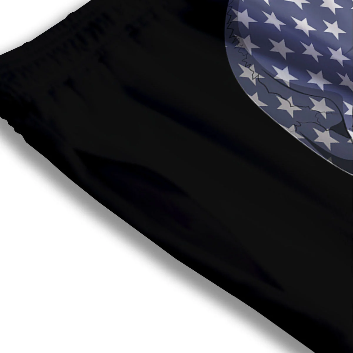 Skull American Flag Print Mesh Shorts - Image 3