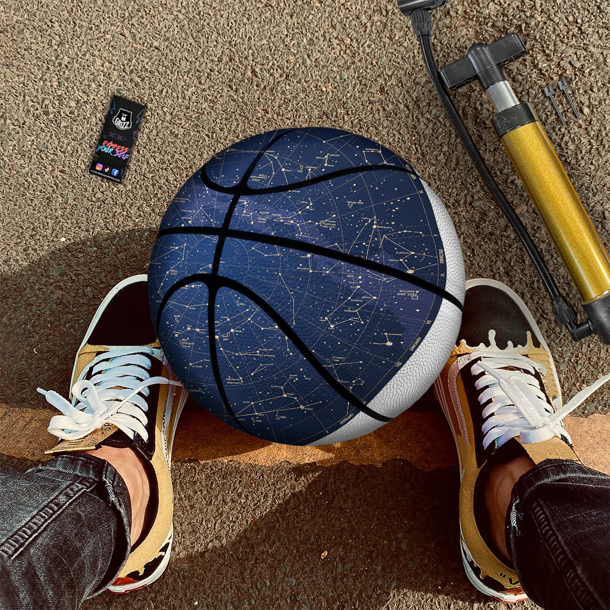 Sky Map Constellation Print Basketball - Image 2