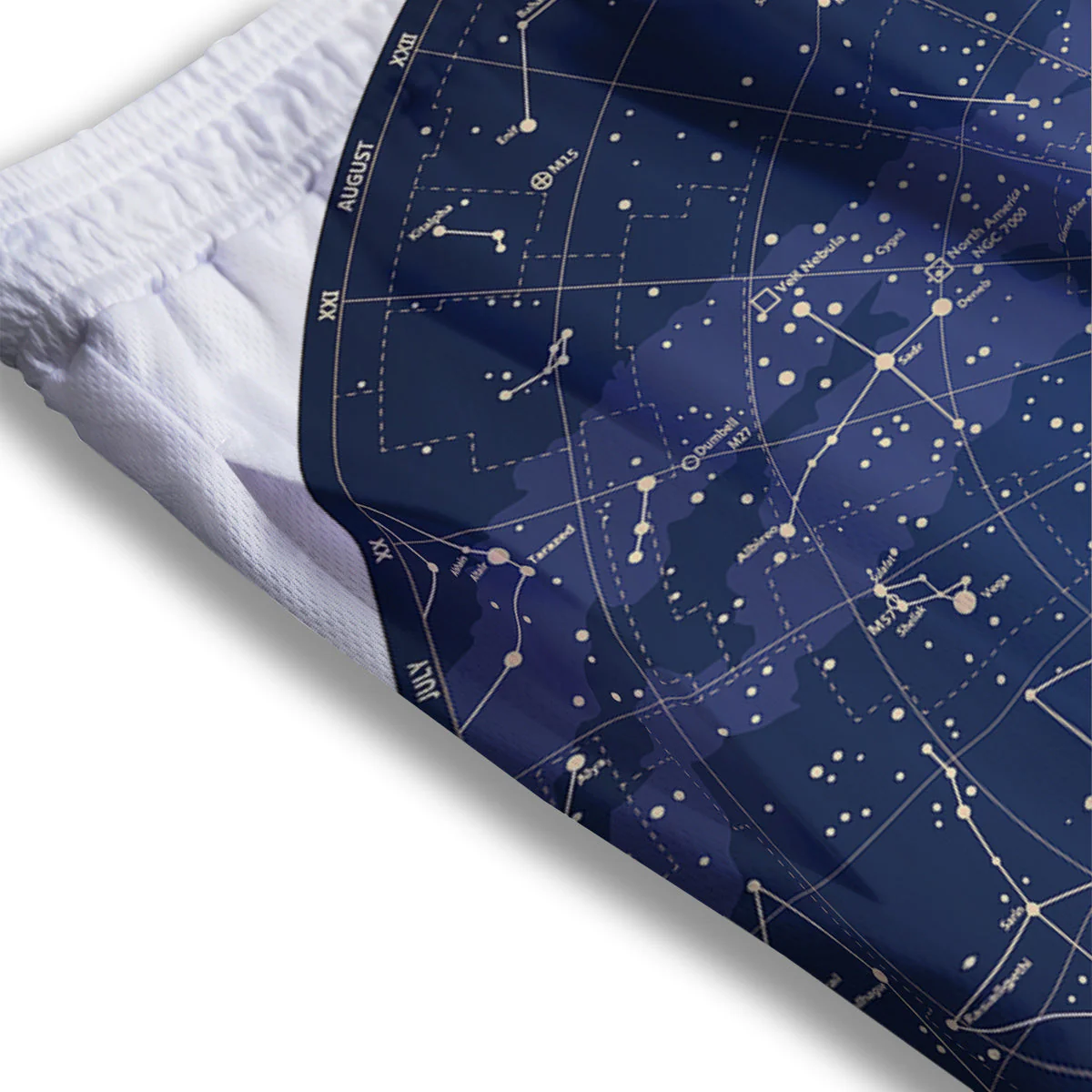 Sky Map Constellation Print Mesh Shorts - Image 3