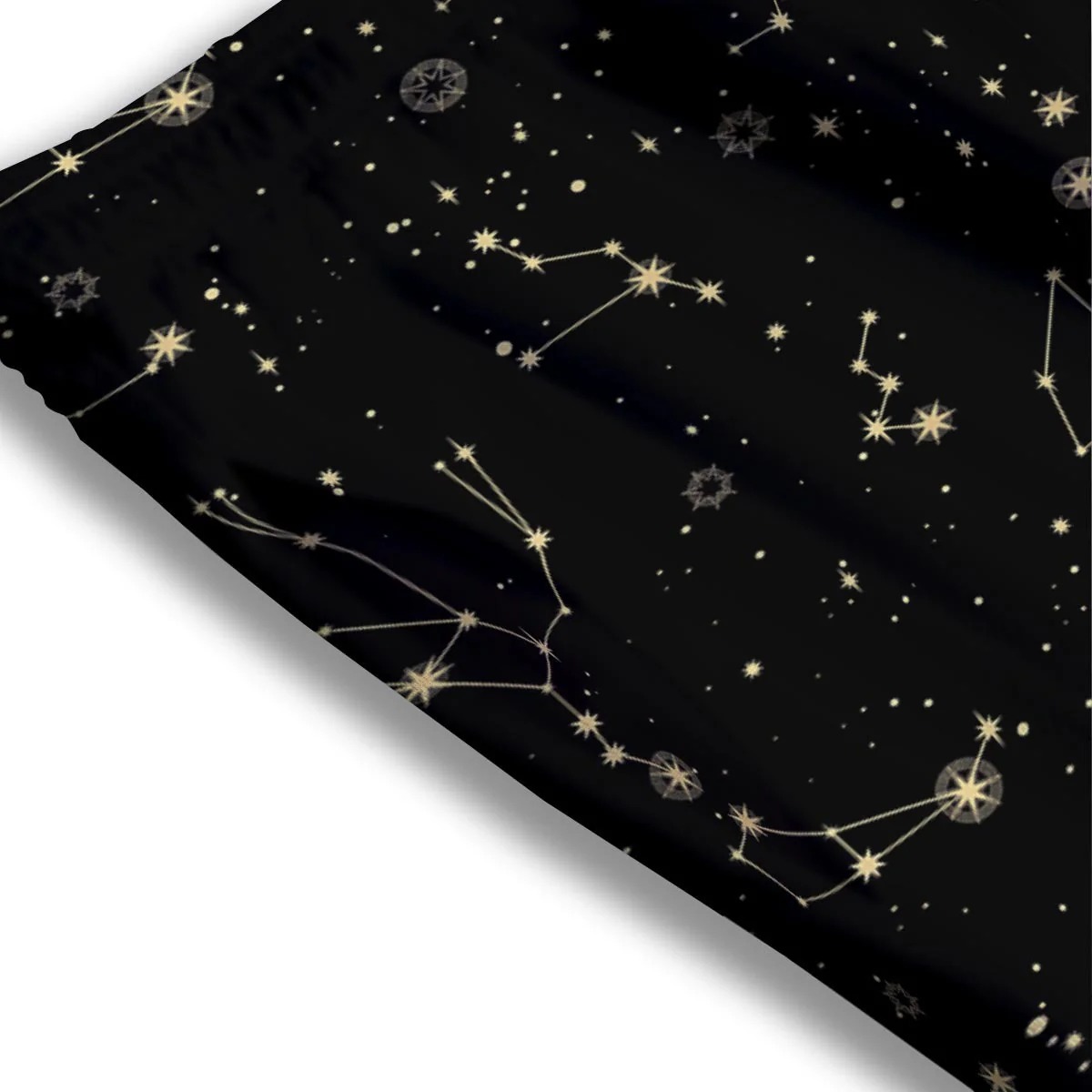 Sky Star Print Pattern Mesh Shorts - Image 3