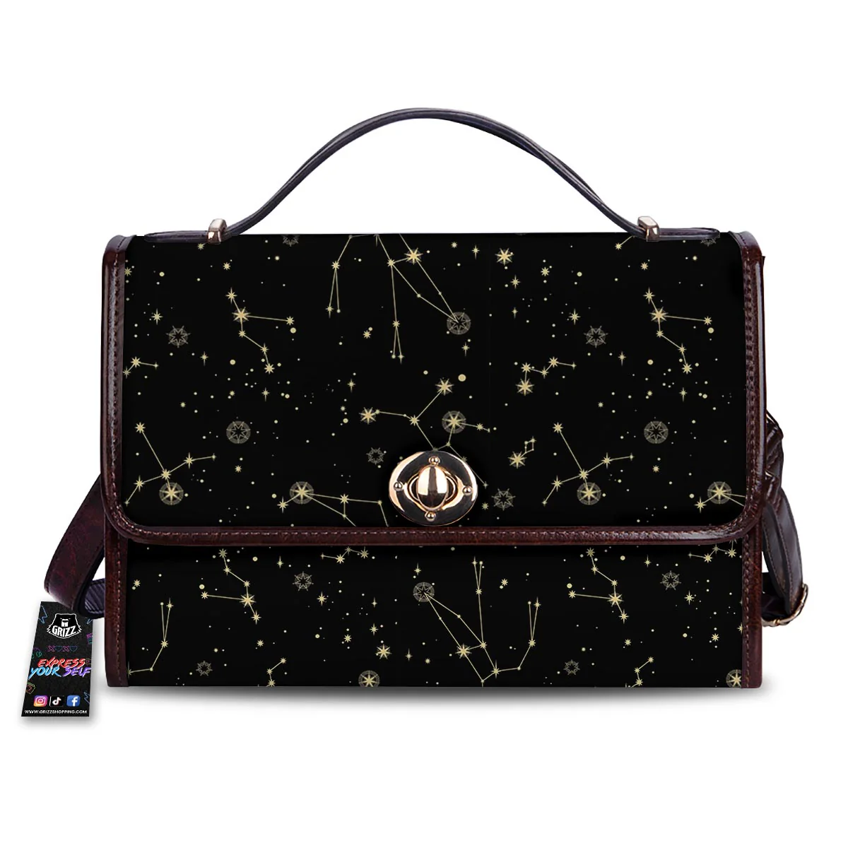 Sky Star Print Pattern Women's Satchel Bag