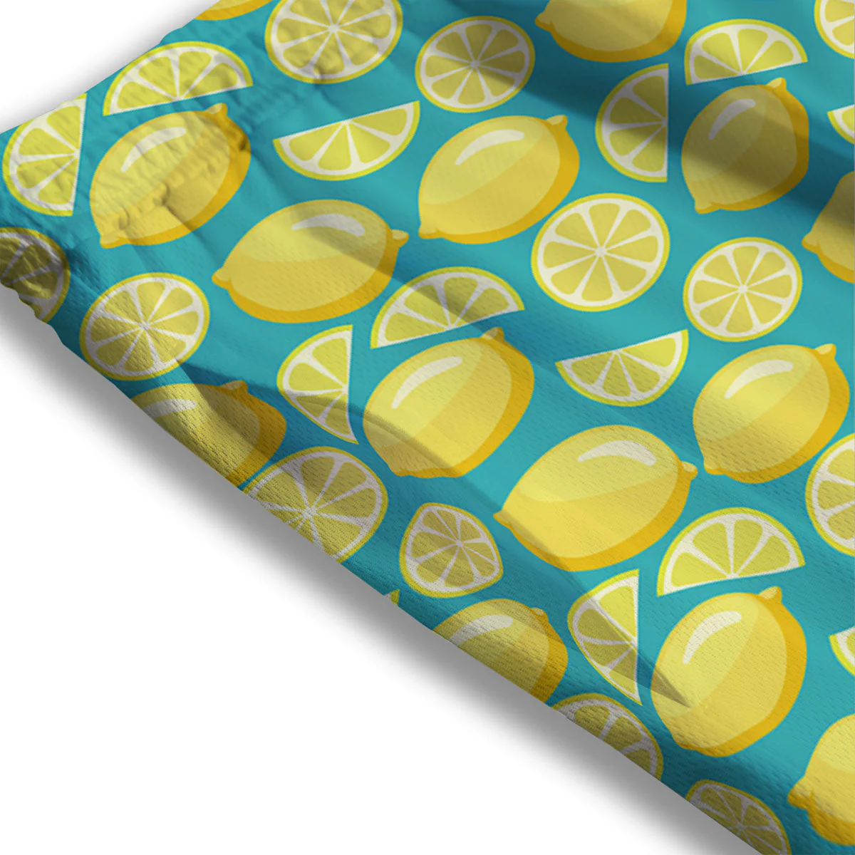 Slices Lime Print Pattern Mesh Shorts - Image 3