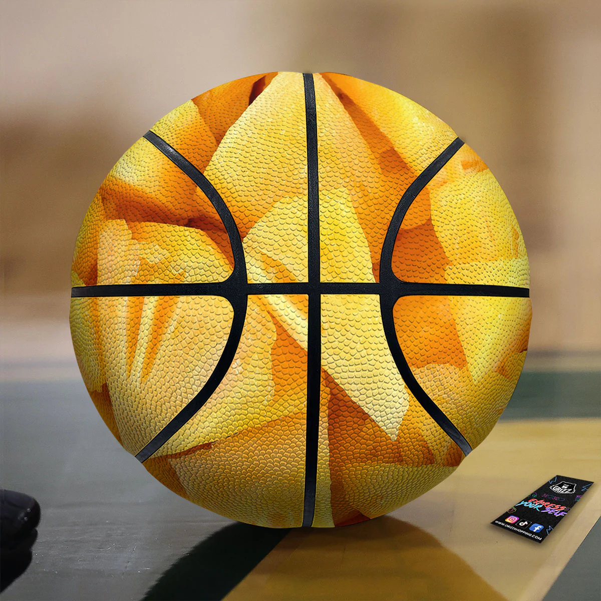 Slices Pineapple Print Basketball