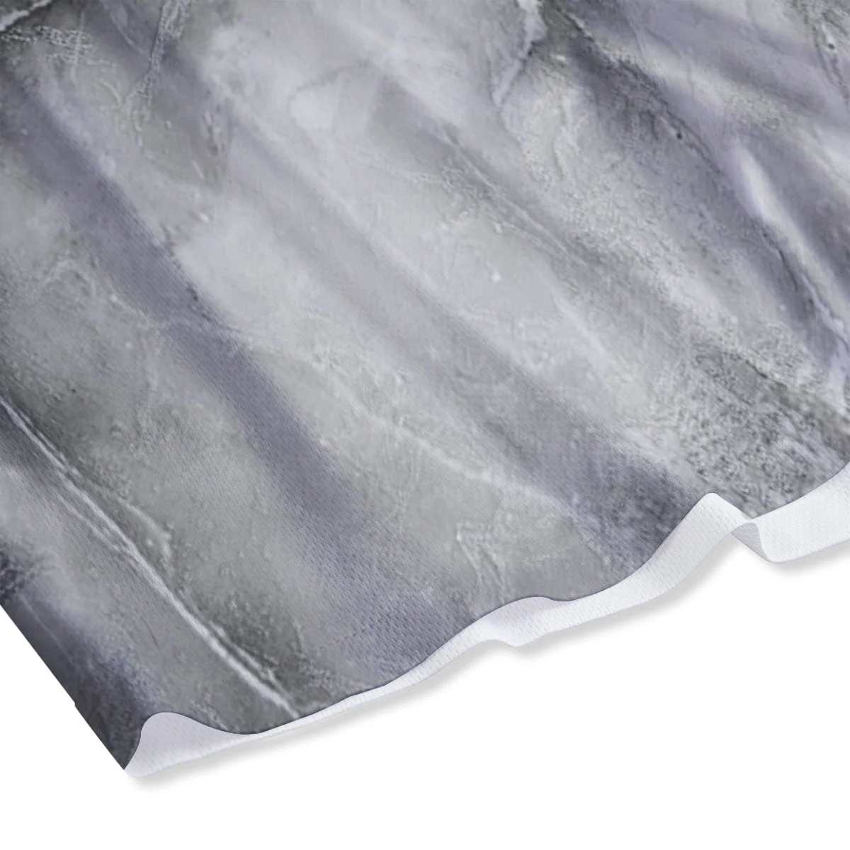 Smoke Marble White Grey Print Pattern Mesh Shorts - Image 4