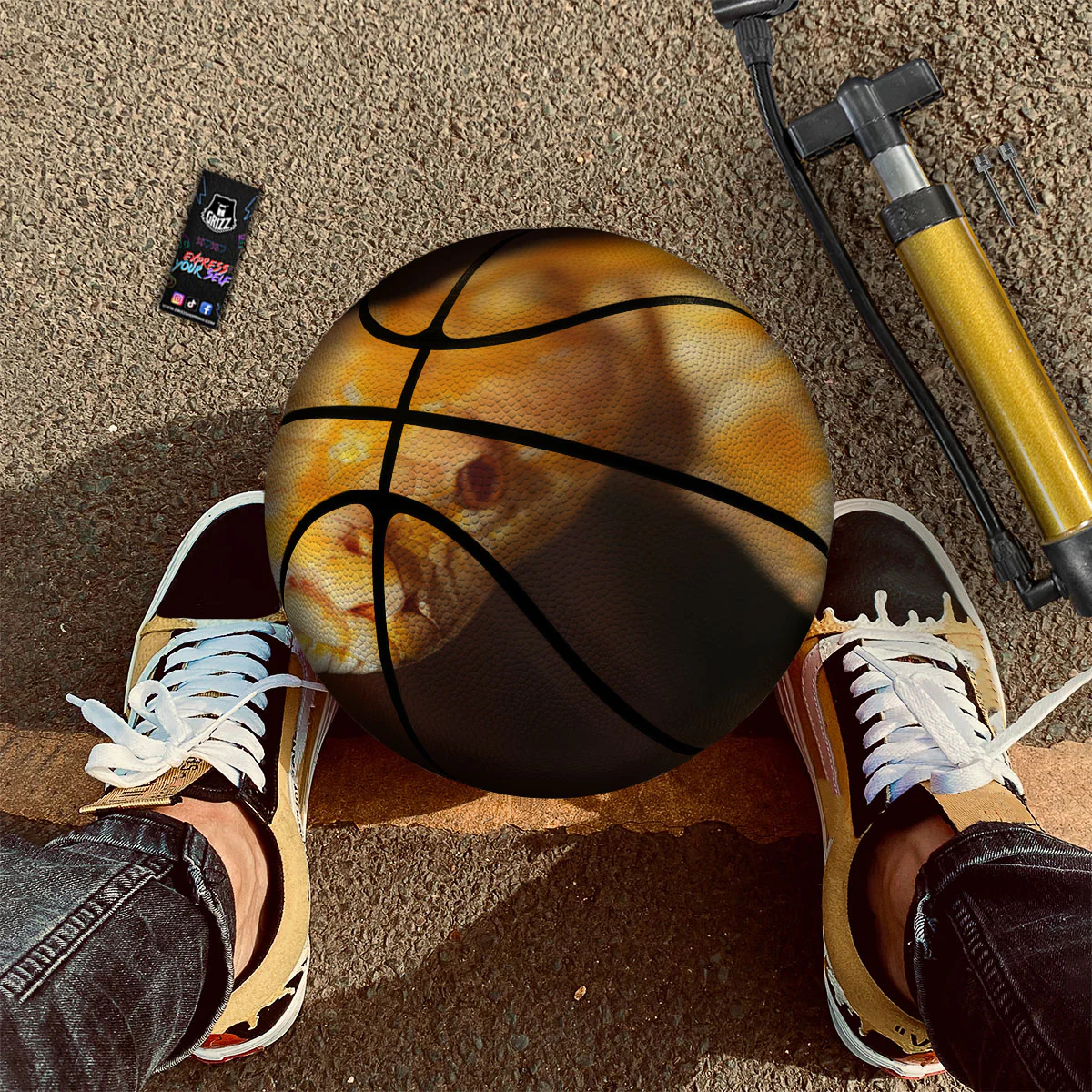 Snake Albino Print Basketball - Image 2