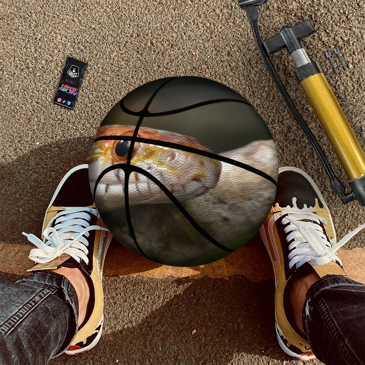 Snake Corn Print Basketball - Image 3