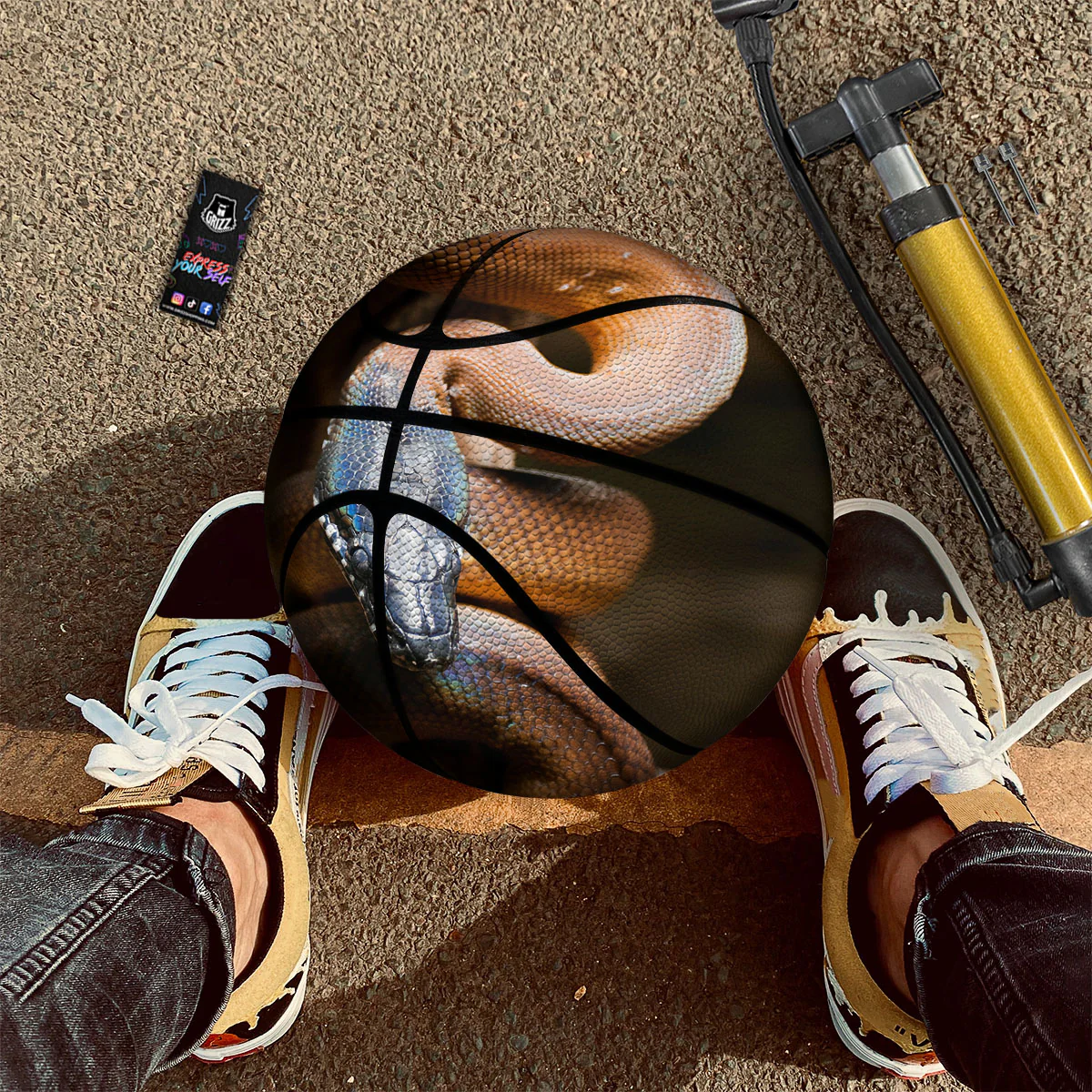 Snake Leiopython Print Basketball - Image 2