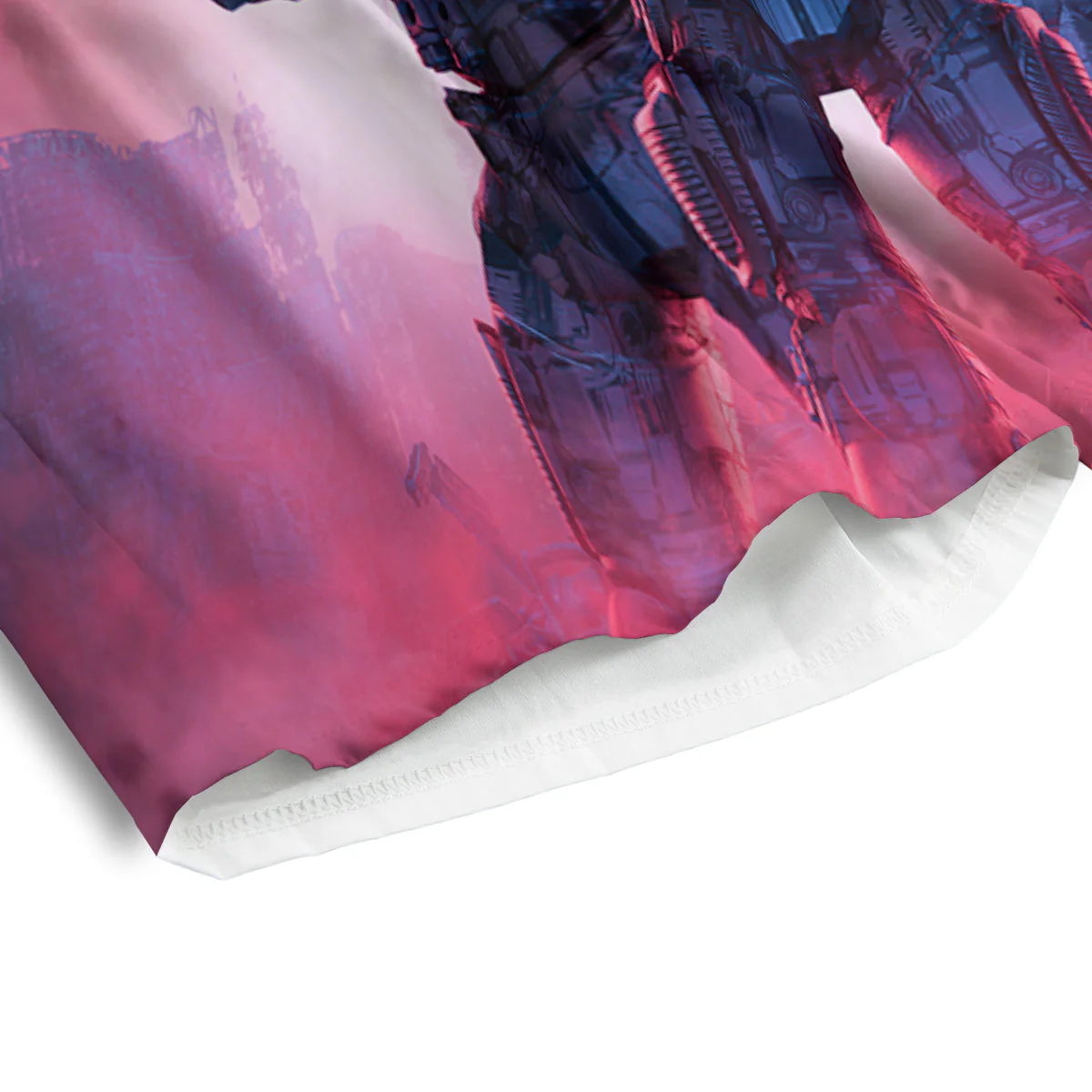 Soldiers Cyberpunk Print Men's Athletic Shorts - Image 4