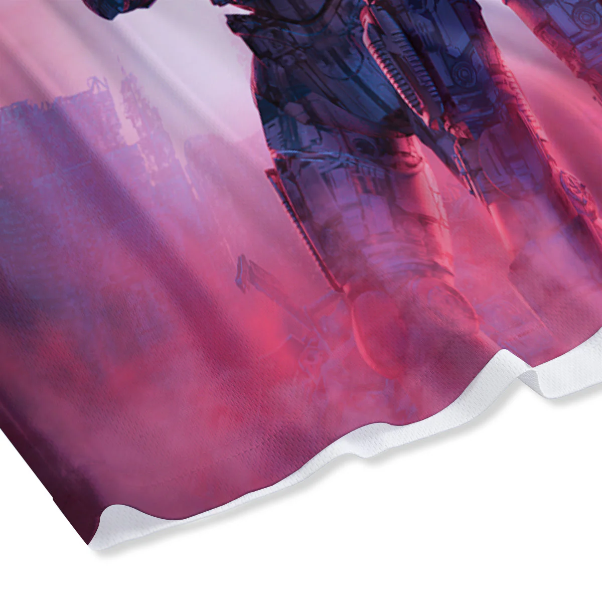 Soldiers Cyberpunk Print Mesh Shorts - Image 4
