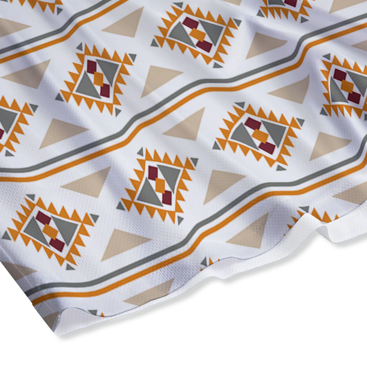 Southwestern Native Print Pattern Mesh Shorts - Image 4