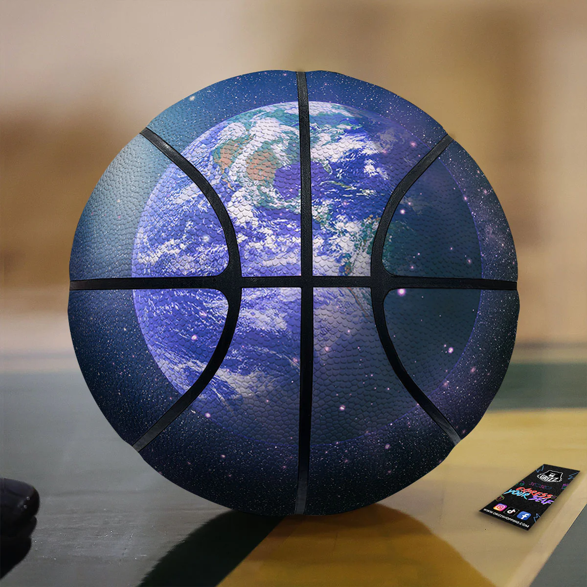 Space And Earth Print Basketball
