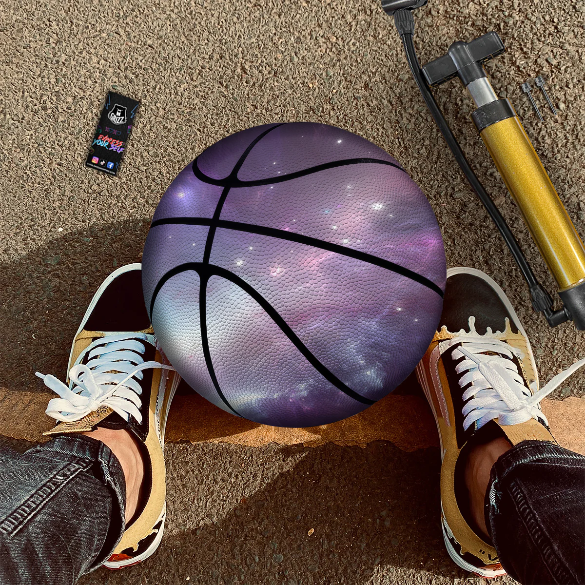 Space Cosmic Print Basketball - Image 2