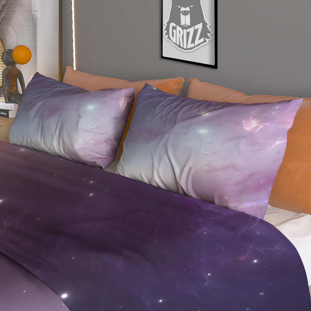 Space Cosmic Print Duvet Cover Bedding Set - Image 3
