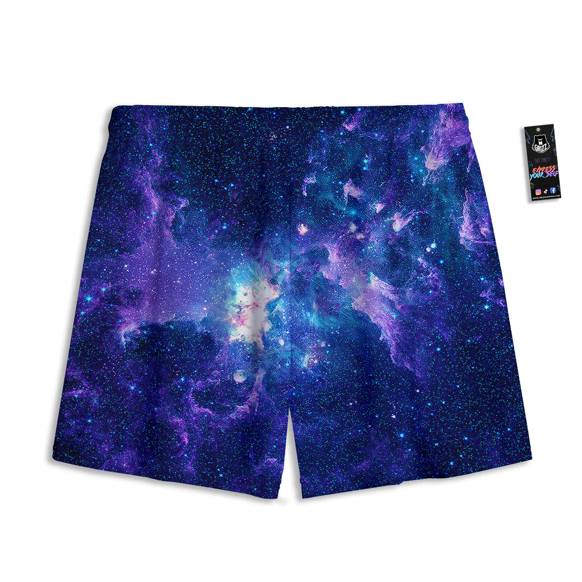 Space Deep Print Mesh Shorts - Image 2