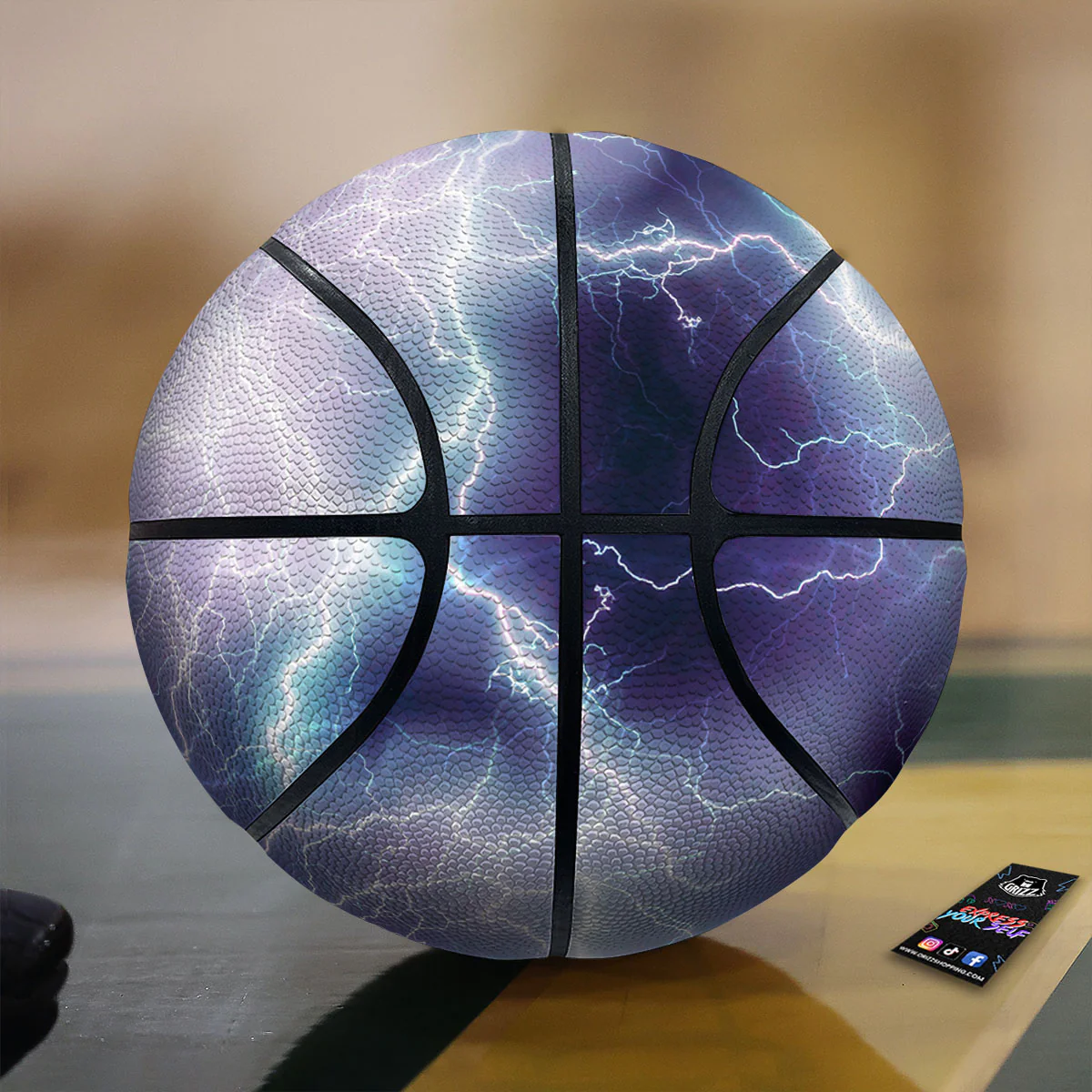 Spark Lightning Print Basketball