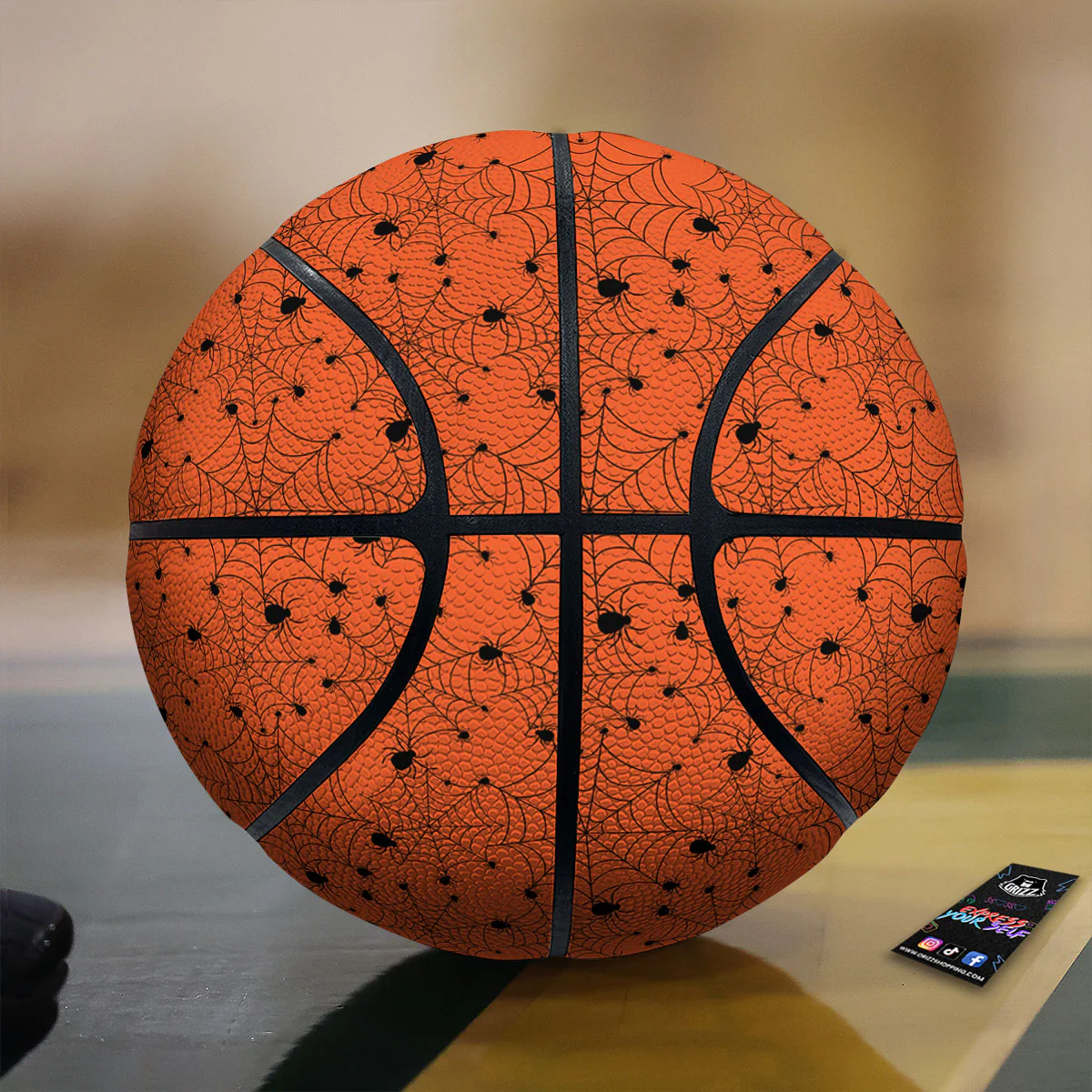 Spider Halloween Print Pattern Basketball