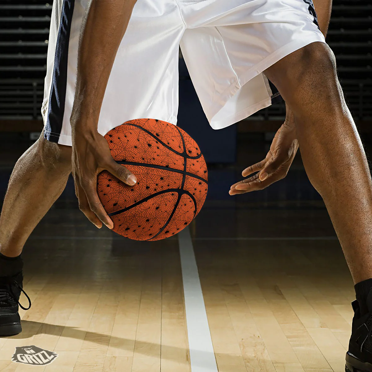 Spider Halloween Print Pattern Basketball - Image 3