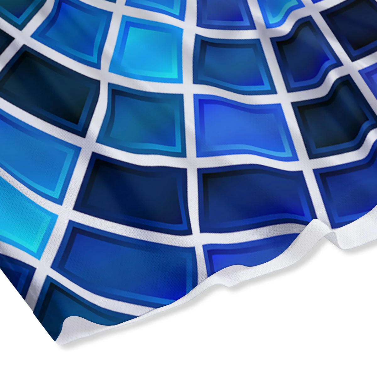 Spider Web Stained Mosaic Print Mesh Shorts - Image 4